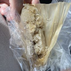 Harvest Moon Market - Crumbly chicken tamale