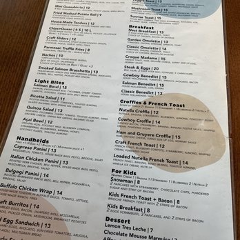 The Nest Craft - Food menu - Breakfast & Brunch Near Me - Dallas, Texas The Nest Craft - Food menu - Breakfast & Brunch Near Me - Dallas, Texas
