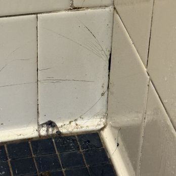 LA Fitness - Cracked and. Roman shower tiles - Gyms Near Me - Carmel, Indiana