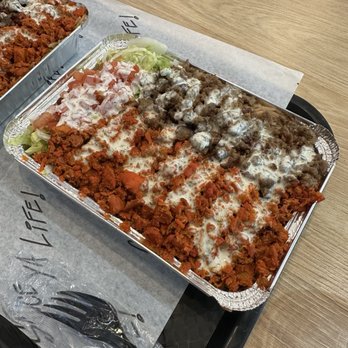 New York Chicken & Gyro - Mix Platter which contains marinated chicken and seasoned lamb - Halal Near Me - Pasadena, California