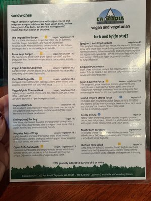Menu photo 4 Cascadia Grill Olympia, WA
