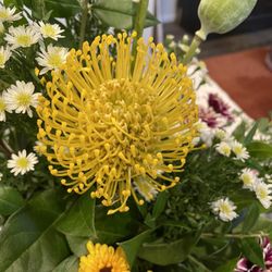 Detail of floral arrangement