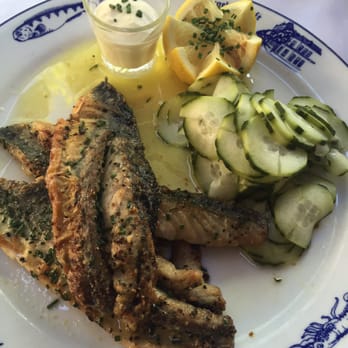 Engebret Café - Special of the day - Norwegian mackerel. Tasty, full of flavor, very good with pickles. Reasonably priced and cheaper than regular plates - Scandinavian Near Me - Oslo, 03