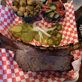 The Slow Bone - Fried Okra, Cucumber Salad, Beef Rib - Barbeque Near Me - Dallas, Texas The Slow Bone - Fried Okra, Cucumber Salad, Beef Rib - Barbeque Near Me - Dallas, Texas