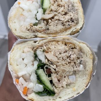 Paris Banh Mi Cafe Bakery - B4. Shredded Chicken Banh Mi Sandwich - Bakeries Near Me - Orlando, Florida Paris Banh Mi Cafe Bakery - B4. Shredded Chicken Banh Mi Sandwich - Bakeries Near Me - Orlando, Florida