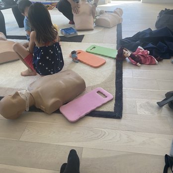 In Home CPR - Getting firsthand practice on CPR dolls as well as teaching the young ones how to help in an emergency situation. - First Aid Classes Near Me In Home CPR - Getting firsthand practice on CPR dolls as well as teaching the young ones how to help in an emergency situation. - First Aid Classes Near Me