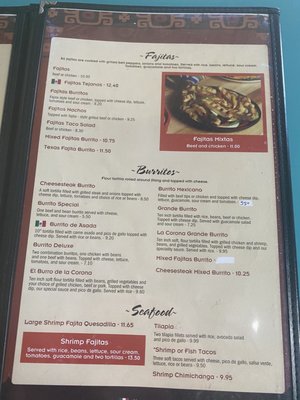 Menu photo 1 La Corona Mexican Restaurant Blountville, TN Menu photo 1 La Corona Mexican Restaurant Blountville, TN