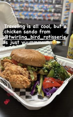 Twirling Bird by null