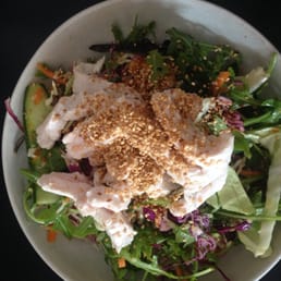 Pumpkin salad with poached chicken. Pumpkin salad with poached chicken.