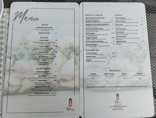 Menu photo 1 Portici Toronto, ON Menu photo 1 Portici Toronto, ON