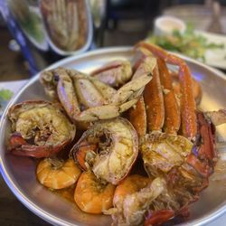 District 1 The Claw & Lounge - Seafood boil: lobster, crab, and shrimp