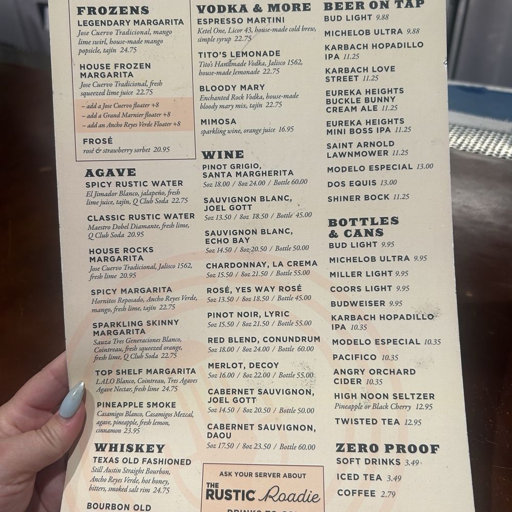 The Rustic - Menu June 2025 - Breakfast & Brunch Near Me - Houston, Texas The Rustic - Menu June 2025 - Breakfast & Brunch Near Me - Houston, Texas