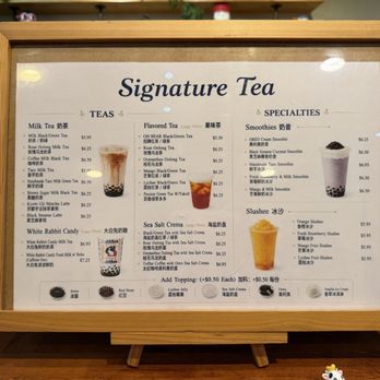 Oh Bear Café & Teahouse - Menu Sept 2026 - Coffee & Tea Near Me - Seattle, Washington