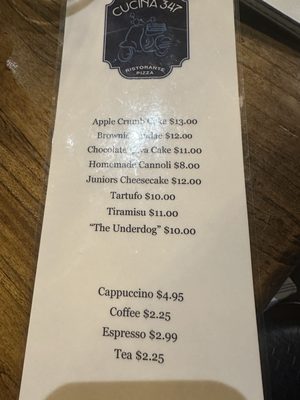 Menu photo 2 Cucina 347 Oakland, NJ