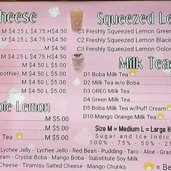 Happy Lemon - Menu - Juice Bars & Smoothies Near Me - Burlingame, California Happy Lemon - Menu - Juice Bars & Smoothies Near Me - Burlingame, California