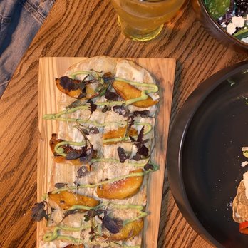 Chalet - Grilled peach flatbread - New American Near Me - Chicago, Illinois