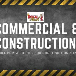Royal Flush - Commercial & Construction:
Durable porta potties for construction sites with reliable delivery and regular maintenance.