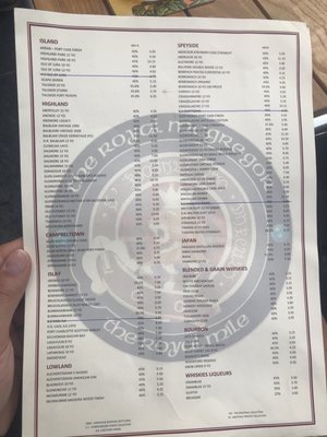 Menu photo 1 Royal McGregor Edinburgh, EDH