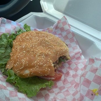 Donuts Coffee & Burgers - Standard Burger.  Pretty Good. - Coffee & Tea Near Me - Baton Rouge, Louisiana