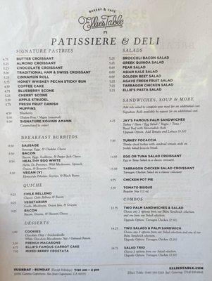 Menu photo 4 Ellie's Table San Juan Capistrano, CA Menu photo 4 Ellie's Table San Juan Capistrano, CA