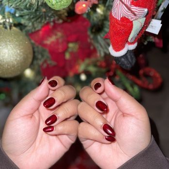 Forever Nails & Spa - Christmas red gel X nails done by the best, thank you Ms. Kim - Skin Care Near Me - Valencia, California Forever Nails & Spa - Christmas red gel X nails done by the best, thank you Ms. Kim - Skin Care Near Me - Valencia, California