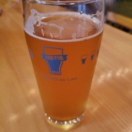 First beer at half full! This is the Audrey!