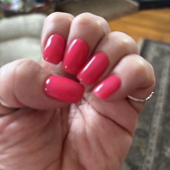 Melrose Nail - These are my nails done by Judy, they help you find the perfect color - Nail Salons Near Me - Melrose, Massachusetts