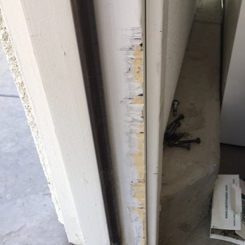 Blue Ladder - Unpainted door jam - Countertop Installation Near Me