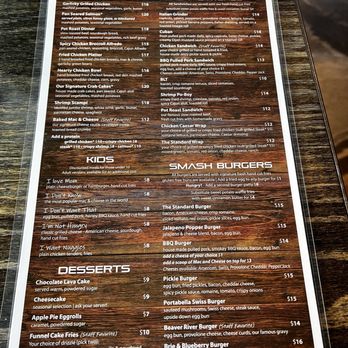 The Standard - Menu part 2 - Bars Near Me - Beaver, Pennsylvania