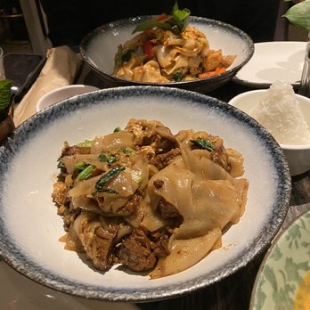 Up Thai - Closest dish: Pad Se-Ew with mock duck Farther dish: Kea Mao with Tofu - Thai Near Me - New York, New York