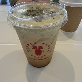 Middle Black Sheep - Pistachio Cloud with a shot of espresso - Coffee Roasteries Near Me - Henderson, Nevada Middle Black Sheep - Pistachio Cloud with a shot of espresso - Coffee Roasteries Near Me - Henderson, Nevada