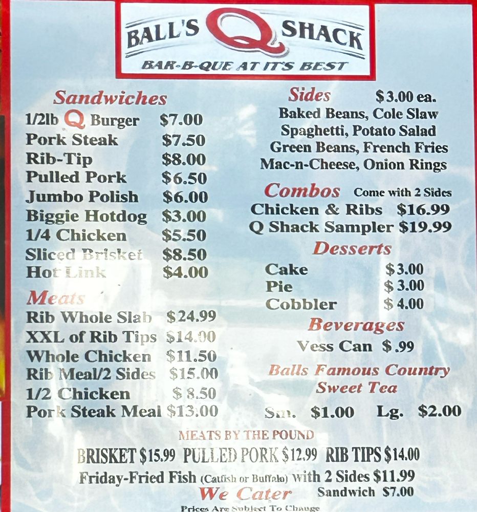Ball's Q Shack Logo