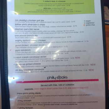 Cornucopia Main Street - Menu Nov 2024 - Burgers Near Me - Springfield, Oregon