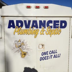 Advanced Plumbing & Septic Service - This is a photo of our service van that has been Newley lettered