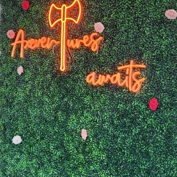 AxeVentures Axe Throwing - Front decor - Axe Throwing Near Me - San Jose, California AxeVentures Axe Throwing - Front decor - Axe Throwing Near Me - San Jose, California