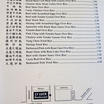 Ly Luck Restaurant - Menu - Chinese Near Me - Oakland, California Ly Luck Restaurant - Menu - Chinese Near Me - Oakland, California