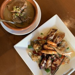 Alba Restaurante Español - Lengua and seafood platter