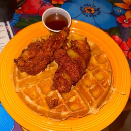 Hot Honey Butter Chicken Waffle Hot Honey Butter Chicken Waffle
