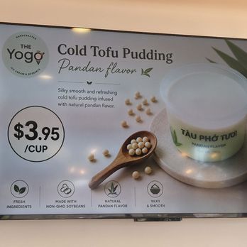 The Yogo - Cold Tofu Pudding Pandan Flavor - Desserts Near Me - San Diego, California The Yogo - Cold Tofu Pudding Pandan Flavor - Desserts Near Me - San Diego, California