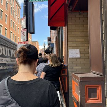 Neptune Oyster - Line at 11am (right when they opened) - Seafood Near Me - Boston, Massachusetts