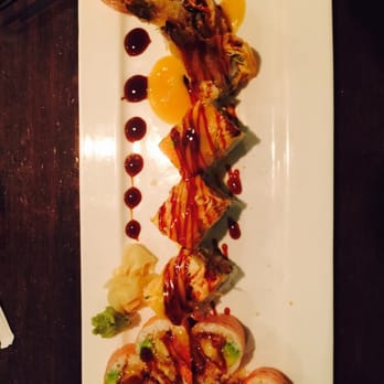 Mizu - Pink dragon roll.. And another roll (can't remember the name..) - Japanese Near Me - Winston-Salem, North Carolina