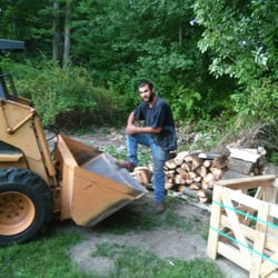 Allen's Tree Service - Cut down and cut up into fireplace sizes included in job.