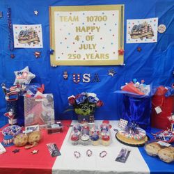 Dollar General - We decorated for the 4th. Our manager did a great job