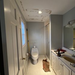 King’s Color - Witness the First Brushstrokes of a Bathroom Restoration Project.
