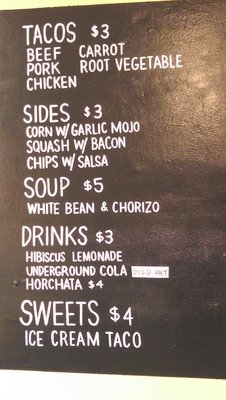 Menu photo 2 El Grito Taqueria Madison, WI