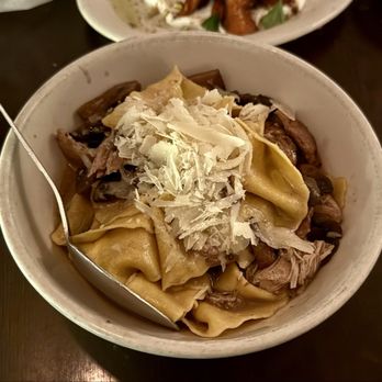 Vinoteca Poscol - Pappardelle with pheasant and mushrooms. - Wine Bars Near Me - Houston, Texas Vinoteca Poscol - Pappardelle with pheasant and mushrooms. - Wine Bars Near Me - Houston, Texas
