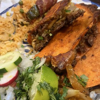 Dona Leti's - Birria Quesabirria Plate Tacos (3) - Cocktail Bars Near Me - Houston, Texas