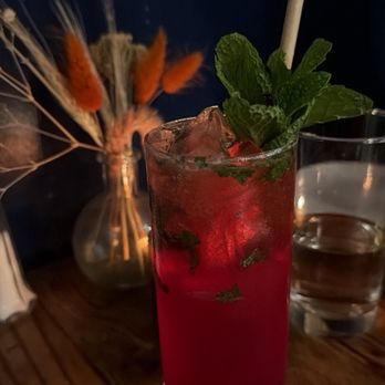 Wood & Salt Tavern - Ginger berries beets mocktail - Italian Near Me - Long Beach, California Wood & Salt Tavern - Ginger berries beets mocktail - Italian Near Me - Long Beach, California
