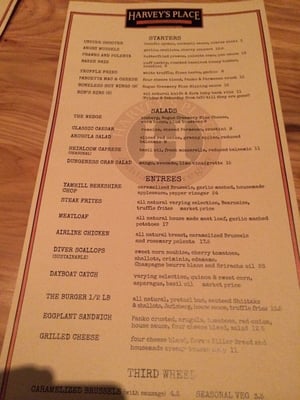 Menu photo 4 Harvey's Place Ashland, OR Menu photo 4 Harvey's Place Ashland, OR