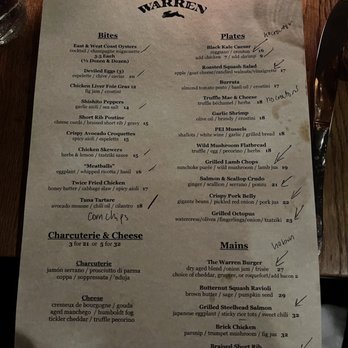 The Warren - Menu - Gastropubs Near Me - New York, New York The Warren - Menu - Gastropubs Near Me - New York, New York